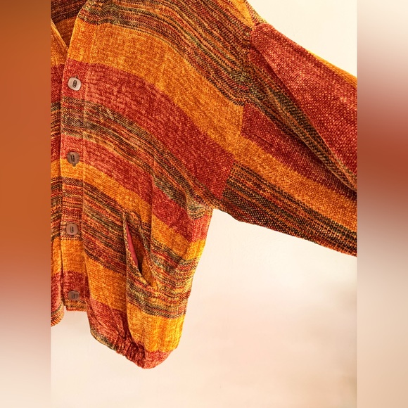 LOOMINUS Weavers 90s ARTIST L XL 1X Handwoven Art- Sweater Coat Jacket - Picture 2 of 16